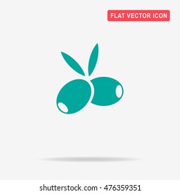 Olives icon. Vector concept illustration for design.