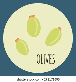 Olives Icon  vector illustration