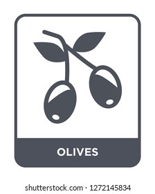 olives icon vector on white background, olives trendy filled icons from Fruits and vegetables collection, olives simple element illustration