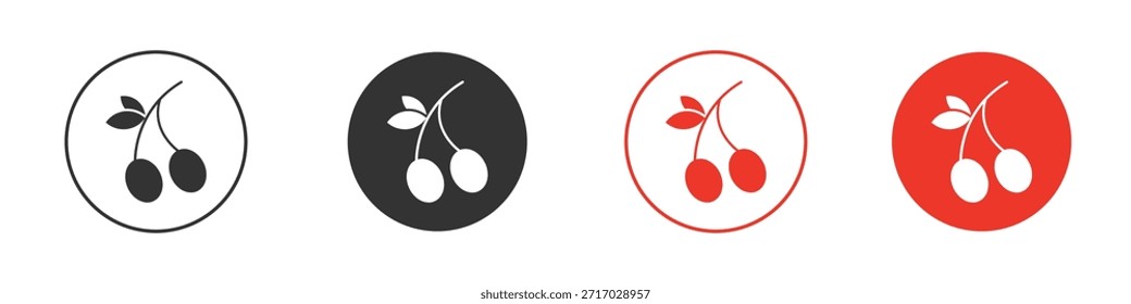 Oliven-Symbol. Webvektordesign