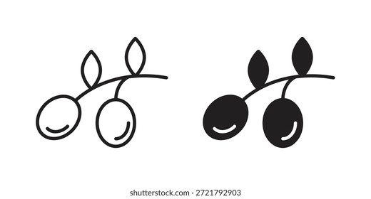 Icono de aceitunas para su diseño de Sitio web, logotipo, App, interfaz de usuario. EPS10