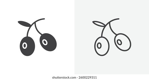Olives icons design. vector icons for ui designs