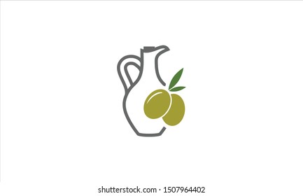 Olives in jug flat logo
