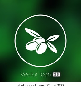 Olives Logo design vector template icon symbol.
