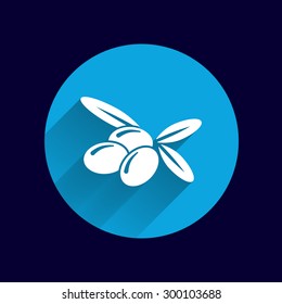 Olives Logo design vector template icon symbol.