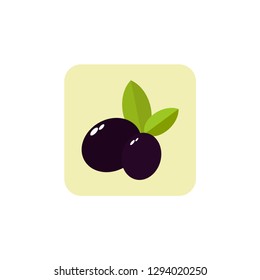 Olives. Olives logo. Olives icon. Vector illustration. EPS 10.
