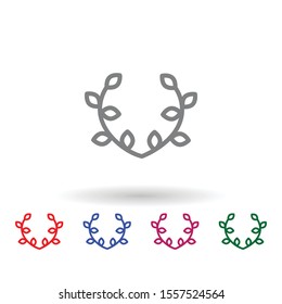 Olives multi color icon. Simple thin line, outline vector of mythology icons for ui and ux, website or mobile application