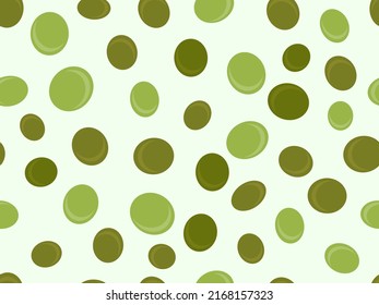 Olives seamless pattern. Design for printing on fabric, wrapping paper and banners. Vector illustration