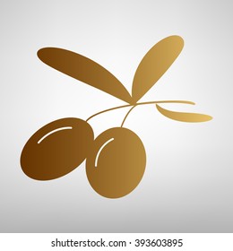 Olives sign. Flat style icon