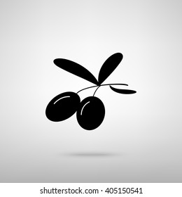 Olives sign. Vector illustration