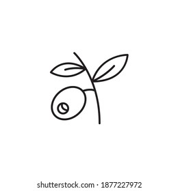 Olebt einfache dünne Linie Symbol Vektorgrafik