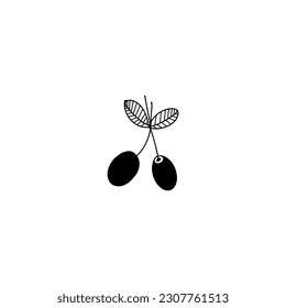 olives, a sketch of a vector drawing, isolated on a white background. a collection of vegetables