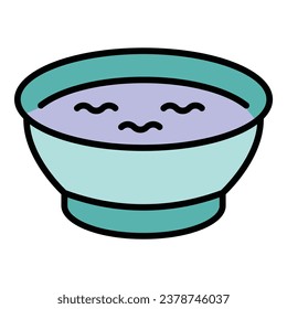 Olives soup icon outline vector. Oil food. Virgin extra color flat