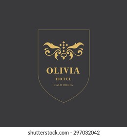 Olivia Luxury Hotel Logo template