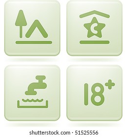 Olivine 2D Squared Set: Camping
