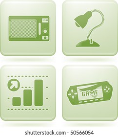 Olivine Square 2D Icons