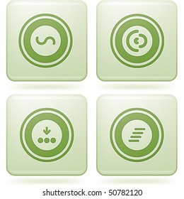 Olivine Square 2D Icons Set: Abstract