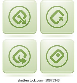 Olivine Square 2D Icons Set: Computer Stuff