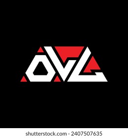 OLL triangle letter logo design with triangle shape. OLL triangle logo design monogram. OLL triangle vector logo template with red color. OLL triangular logo Simple, Elegant, and Luxurious design.