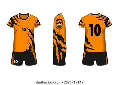 olleyball jersey mockup with front, side and back view. best for your choice.