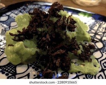 Olomouc, Czech Republic, March 26.2023. Salad on a plate vector illustration