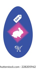 Olomouc, Czech Republic, March 30.2023. Easter egg icon vector illustration