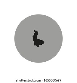 Mapa de la región de Olomouc en el país de la República Checa