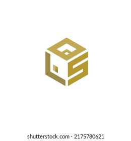 Ols Logo Modern Logo Polygon Shape Stock Vector (Royalty Free ...