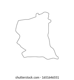 oltenia region map in country of romania