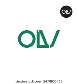OLV Logo Letter Monogram Design