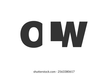 OLW logo design. Initial letter O L W bold font style for tech startups, consulting, corporate branding. Creative company name, headlines typography identity, trendy logotype. Vector illustration.