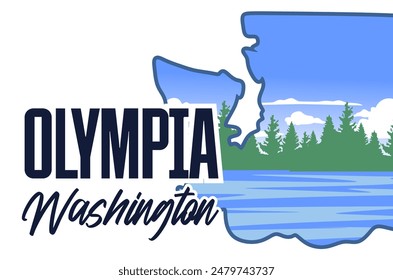 Olympia Washington state with beautiful nature views