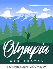 Olympia Washington state with beautiful nature views