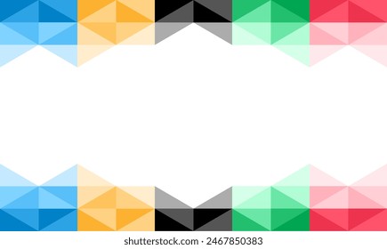 Olympic abstract border background, color prism bar style, for sport games decoration, modern, business style