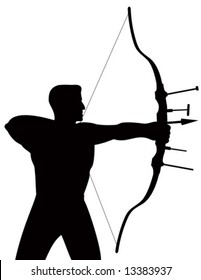 Olympic archer silhouette