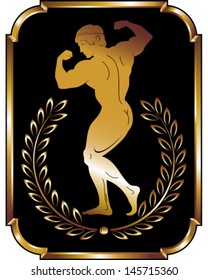 Olympic athlete vector illustration