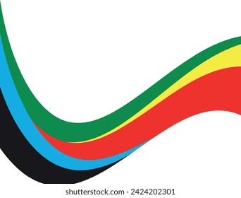 Antecedentes olímpicos. Resumen de fondo multicolor. Gráficos vectoriales para el diseño.