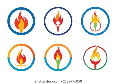 OLYMPIC FLAME ICON Vector illustration  