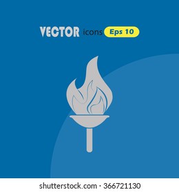 The Olympic flame sport icon