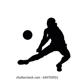 Olympic games, Tokyo 2021 Illustration of abstract volleyball player silhouette Olympic games, Tokyo 2020