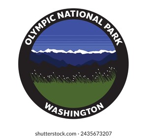 Olympic National Park Montana Vector Logo