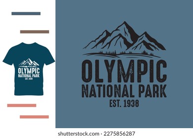 Olympic national park t shirt design