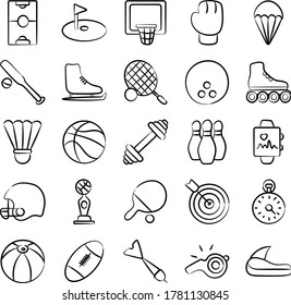 Olympic Sports Doodle Icons Pack 