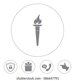 Olympic Torch flame icon