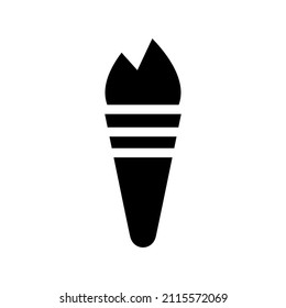 Olympic Torch icon isolated on white background