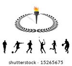 olympic torch vector