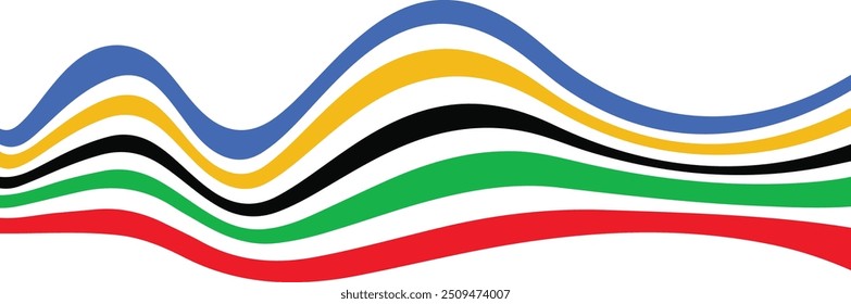 Olympics icon in stripe illustration