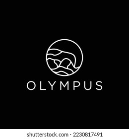 vector de diseño de iconos de logotipo de Olympus 