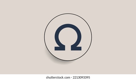 Olympus V2, OHM Token Cryptocurrency Logo On Isolated Background With Copy Space. Vector Illustration Of OHM Token Banner Design Concept.