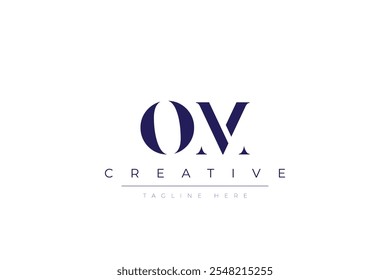 OM abstract minimalist letters Logo Monogram. It is a minimalist logo, this logo is made by combining two letters